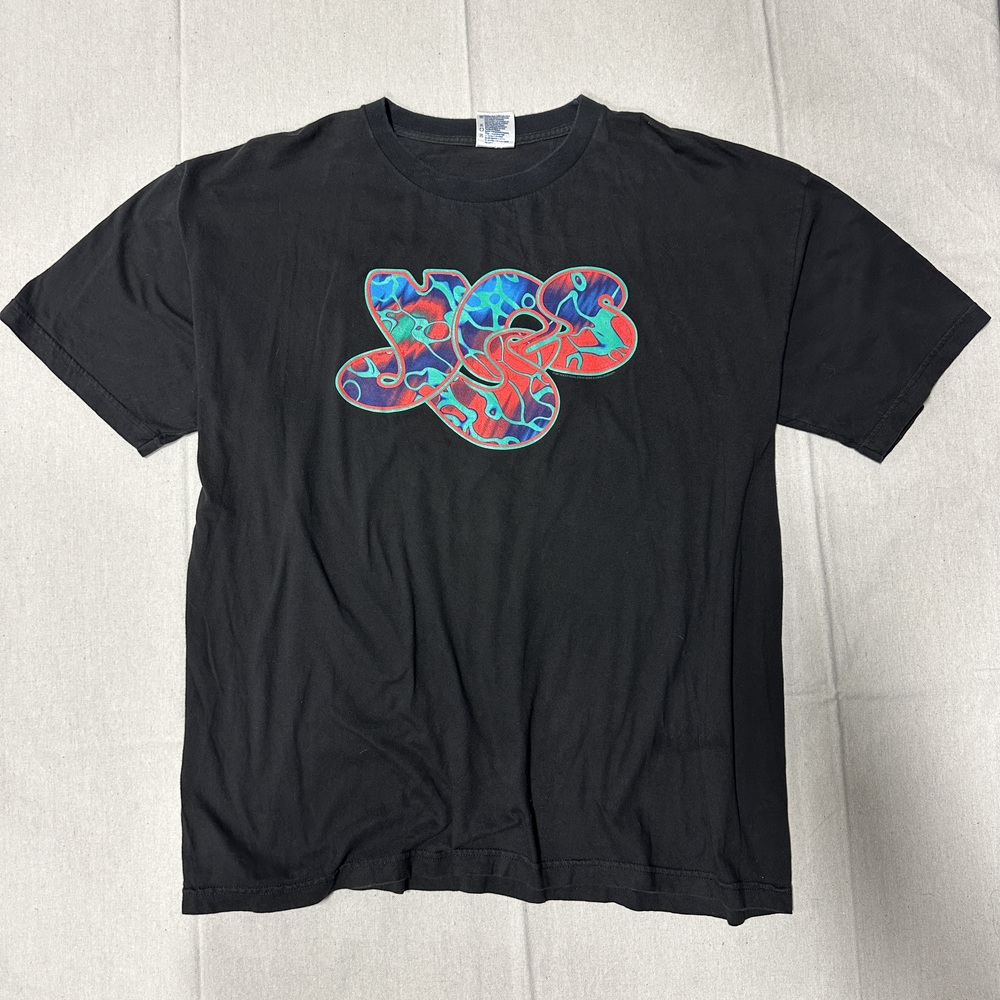 Vintage Yes Open Your Eyes 1997 Tour Psychedelic Graphic T-Shirt Size XL